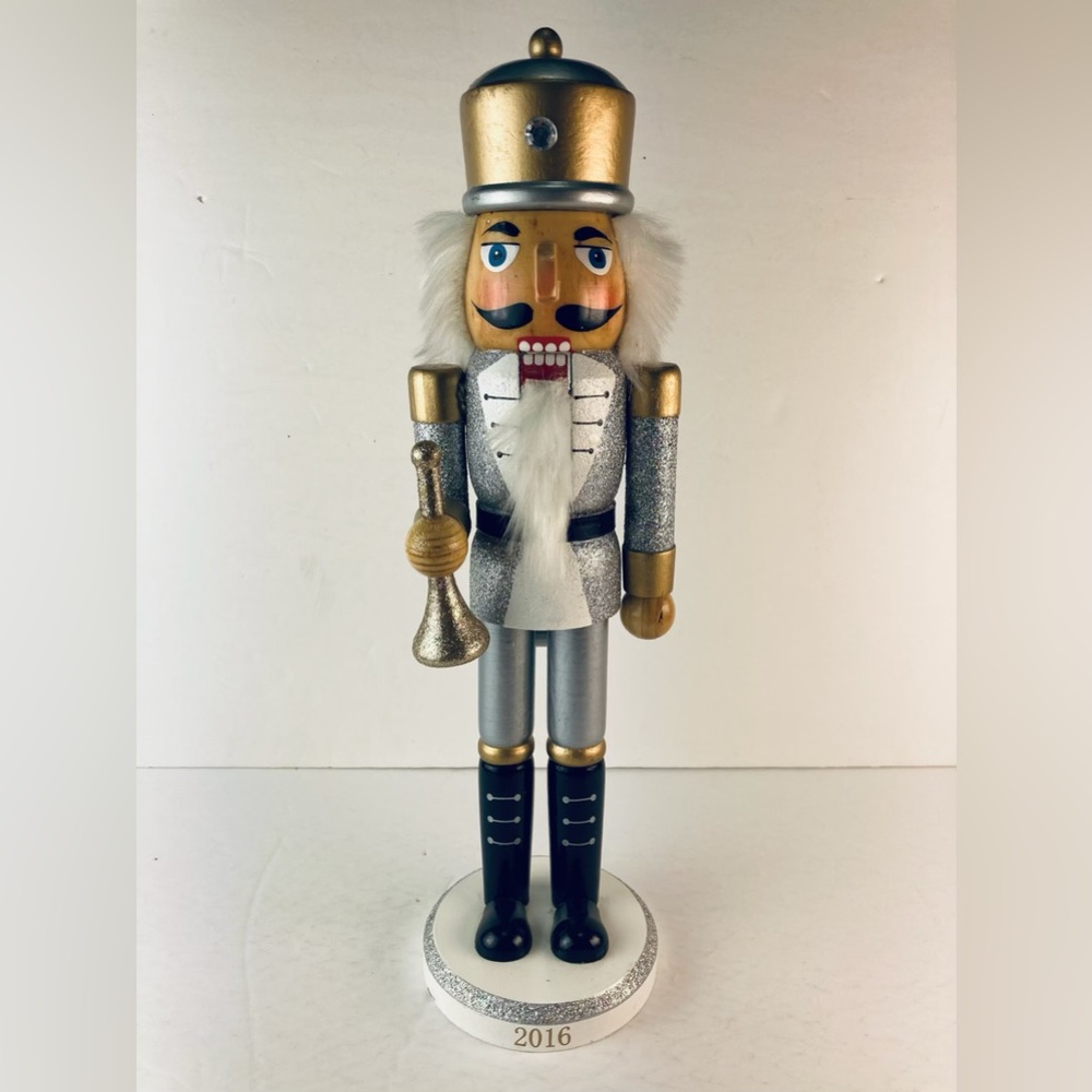 2016 Threshold Silver and Gold Nutcracker with Trumpet